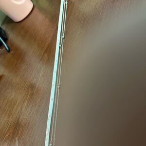 Pandora sterling silver neckless with clear CZ gems